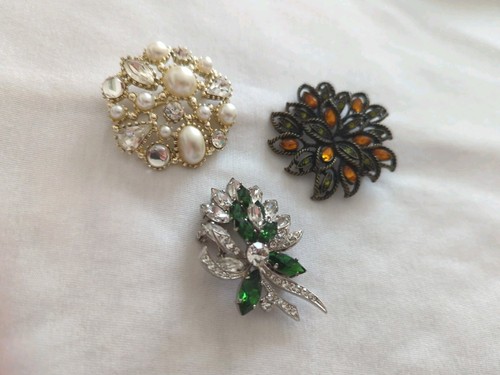 Broschen modeschmuck vintage - modeschmuck,