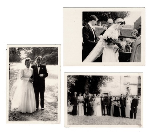 Alte hochzeitsfoto 50er - 3x,