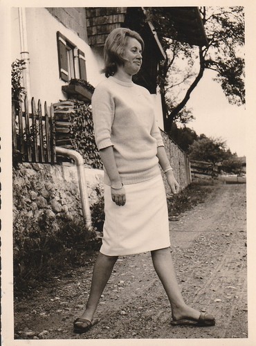 Vintage foto hübsche frau - vintage,