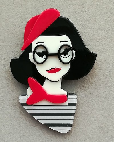 Dame mit halstuch brille - dame, hut