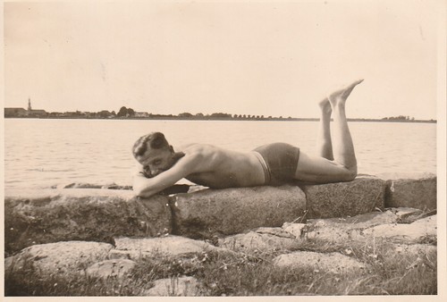Vintage foto hübscher mann - vintage,