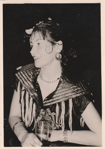 Vintage foto schöne frau - vintage,
