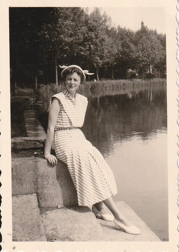 Vintage foto schöne frau - vintage,