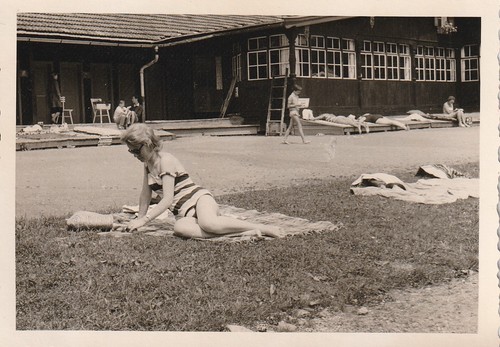 Vintage foto hübsche frau - hübsche,