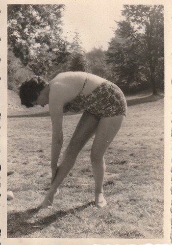 Vintage foto hübsche frau - vintage, im