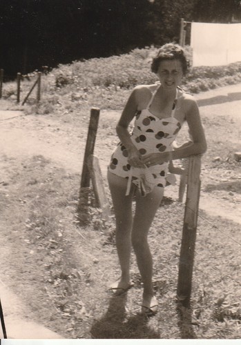 Vintage foto schöne frau - vintage,
