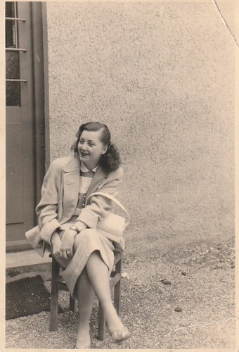 Vintage foto hübsche - hübsche, frau