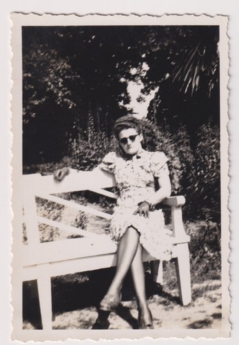 Vintage foto schöne frau - vintage,