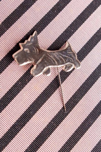 Vintage anstecker pin - pin, silber