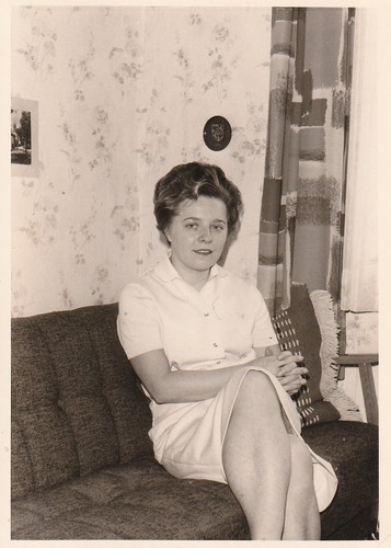 Vintage foto hübsche frau - vintage,