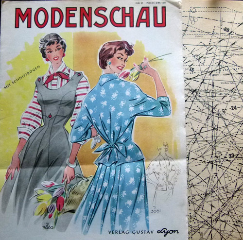 Altes modeheft modenschau - modeheft,
