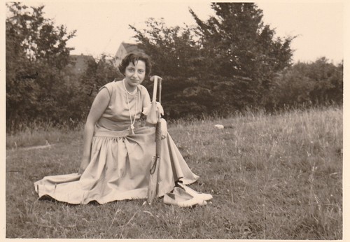 Vintage foto hübsche frau - vintage, im